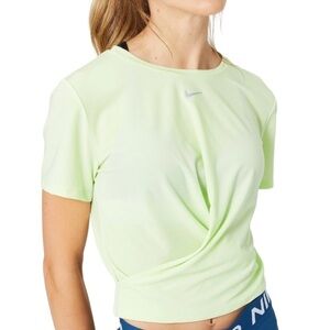 NWT Nike Women's Twist Standard Fit Short-Sleeve Dri-FIT One Luxe Top